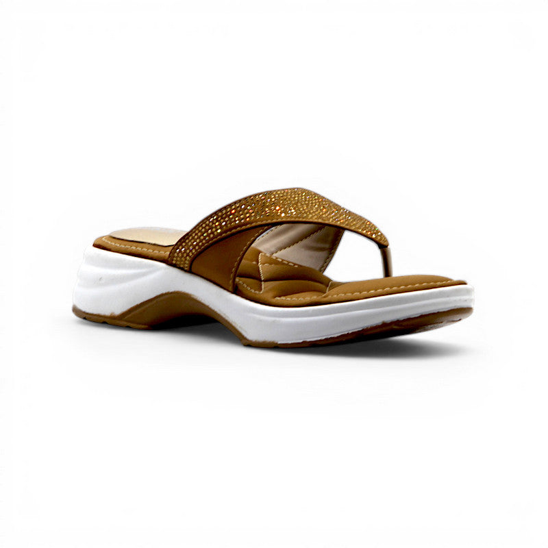 Women Slipper-0715-208-BROWN