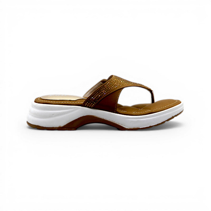 Women Slipper-0715-208-BROWN